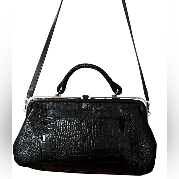 Brighton Crocodile-Embossed Women's Bag - Picture 1 of 6
